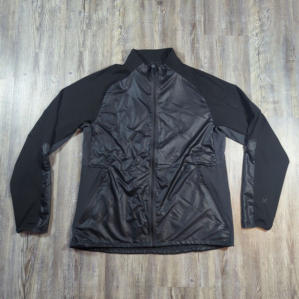 Lululemon Fast Free Light Weight Jacket Mens XL Black Obsidian M4885S